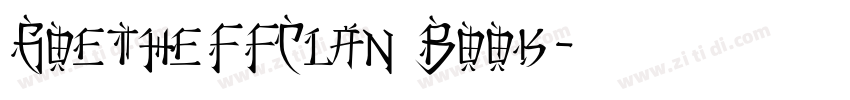 GoetheFFClan Book字体转换